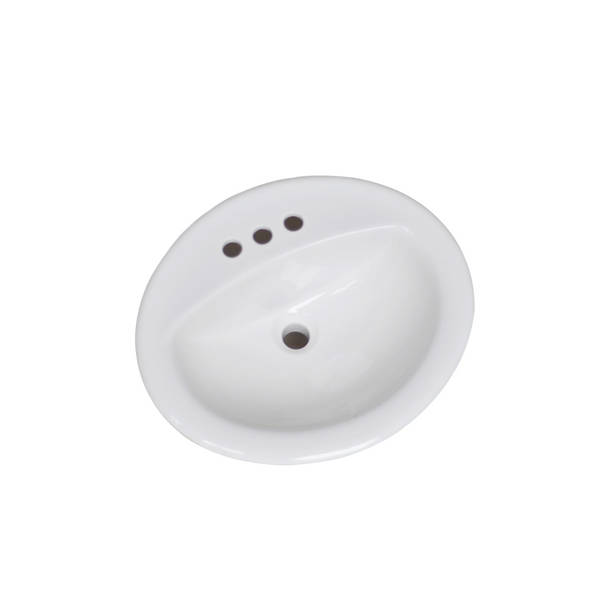 Mansfield Plumbing Products Ms 17 White Vitreous China Oval Drop In Bathroom Sink With 4985